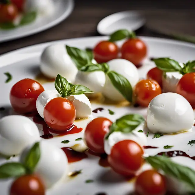 Foto de Caprese with Buffalo Mozzarella and Cherry Tomatoes (Caprese)