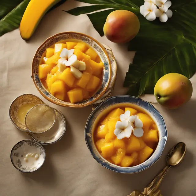 Foto de Mango-Mango Compote with Coconut, Pineapple, and Banana