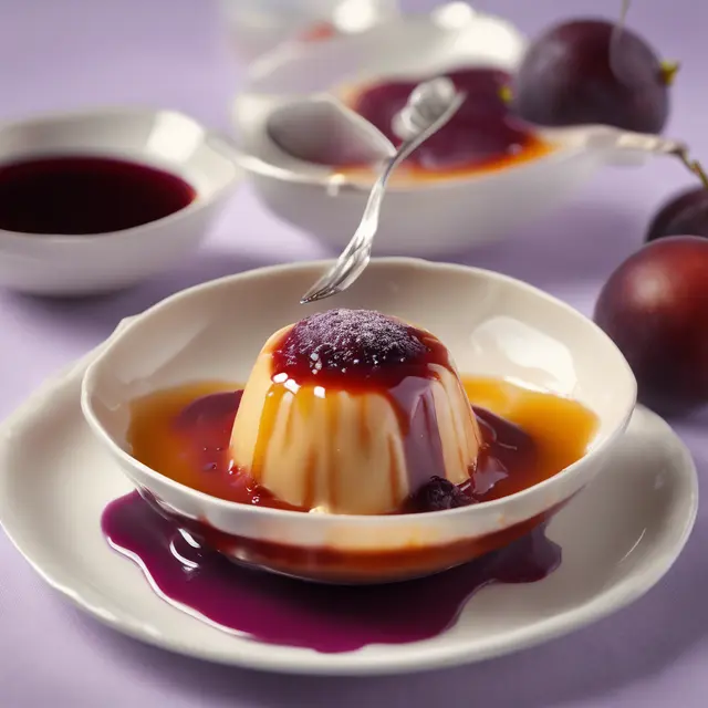 Foto de Pudding Diet with Plum Sauce