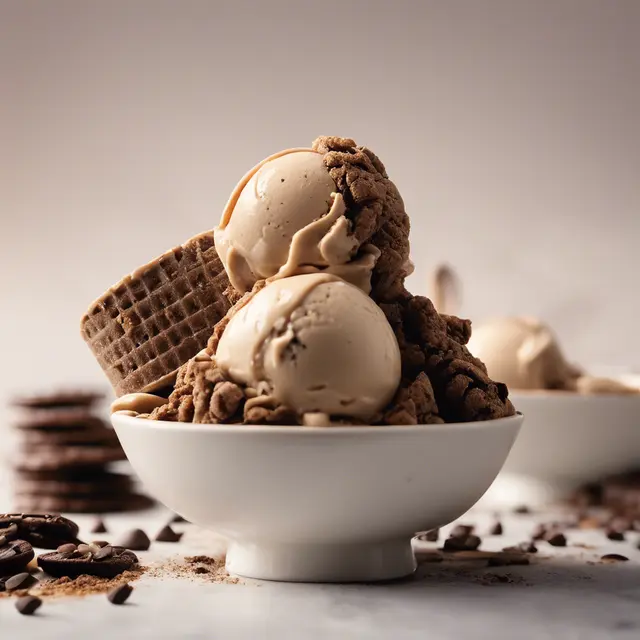 Foto de Coffee Ice Cream with Cookie Crumbs