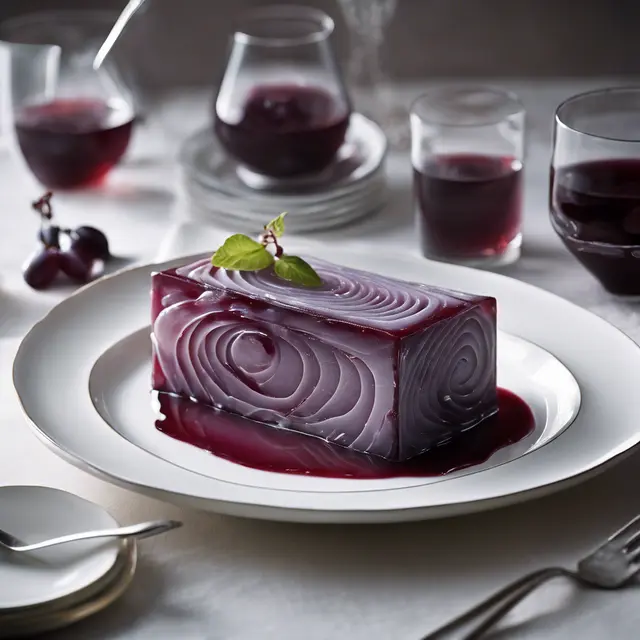 Foto de Iced Grape Terrine with Damson Glaze