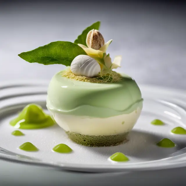 Foto de White Chocolate Mousse with Green Tea Foam