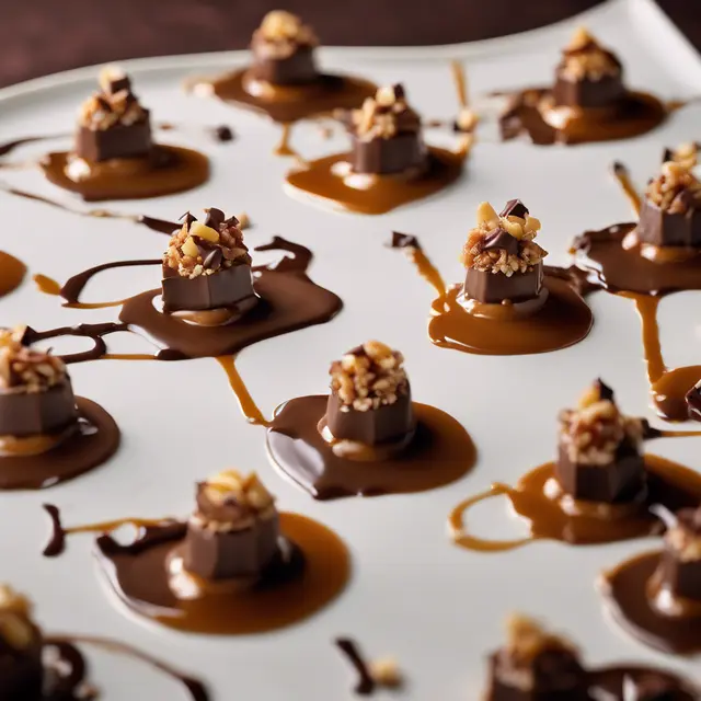 Foto de Rice Cereal Praline with Chocolate Mousse and Caramel Sauce