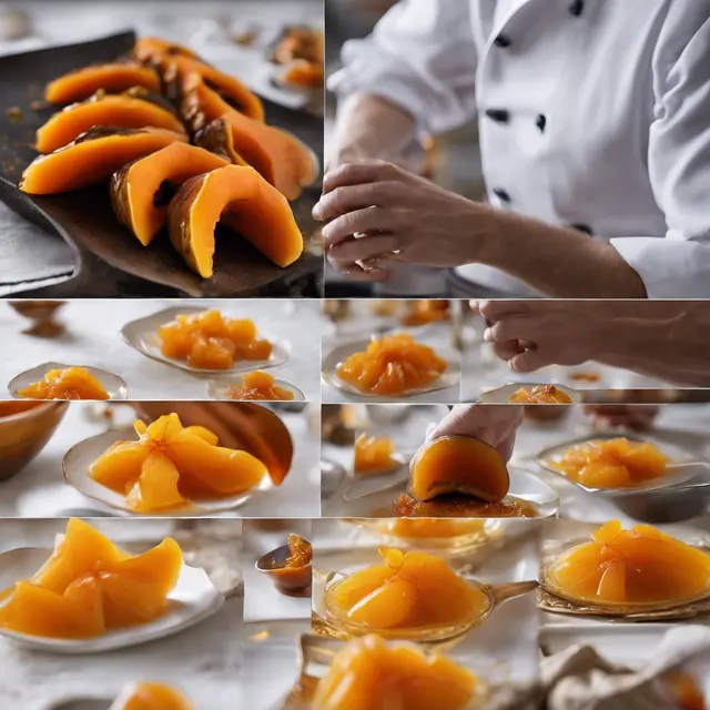 Foto de Caramelized Papaya with Rum, Ginger, and Saffron