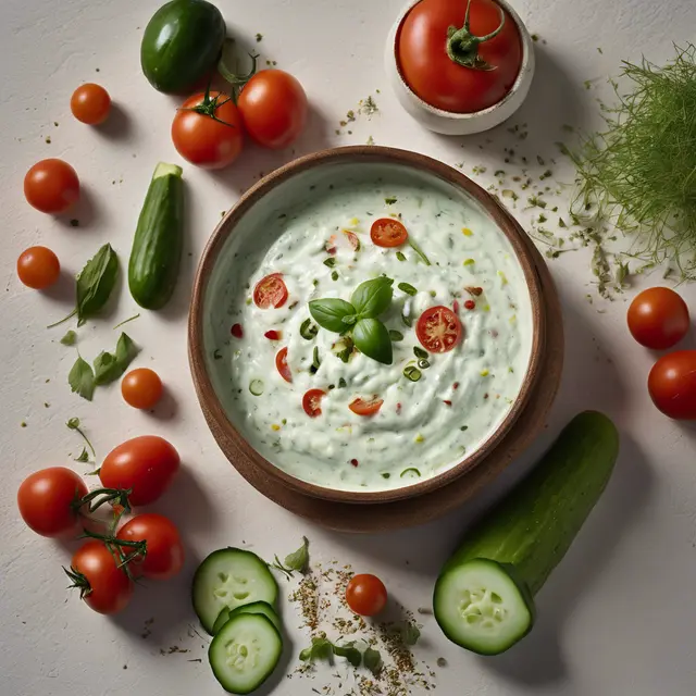 Foto de Cucumber and Tomato Raita