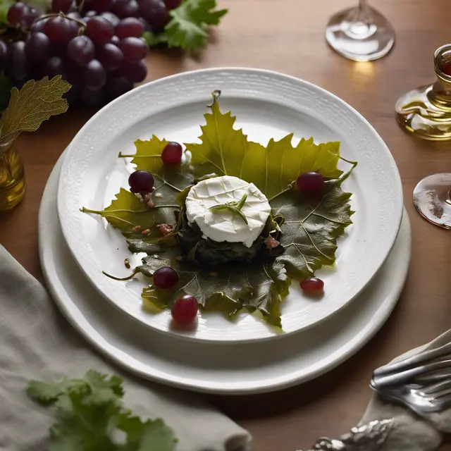 Foto de Grape Leaves with Goat Cheese Salad