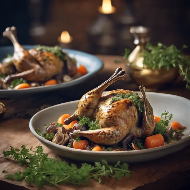 Foto de Quail with Herbs