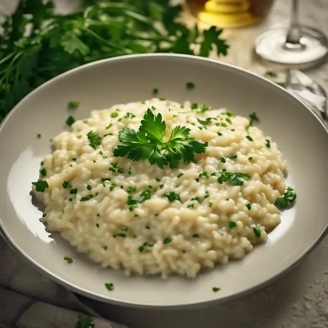 Foto de Risotto with Cheese and Fresh Parsley