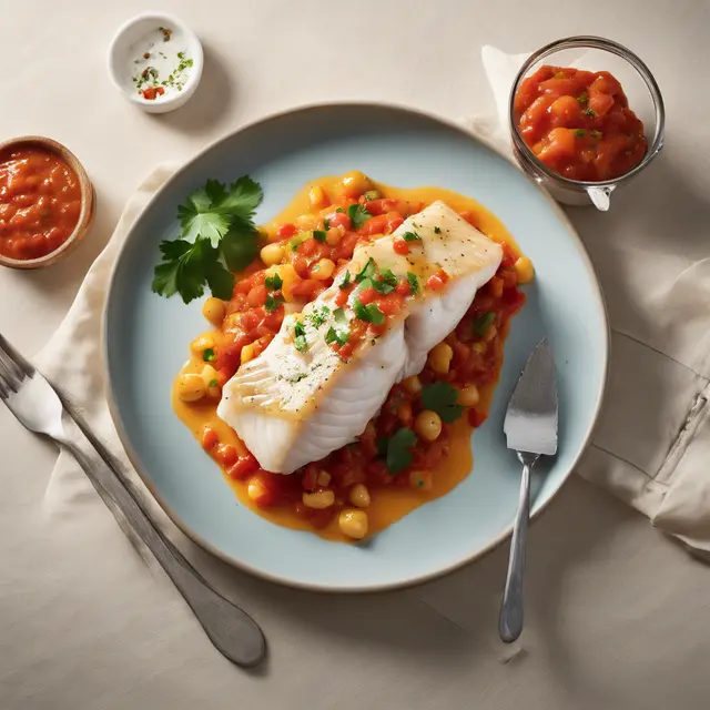 Foto de Cod with Salsa and Pepper Sauce