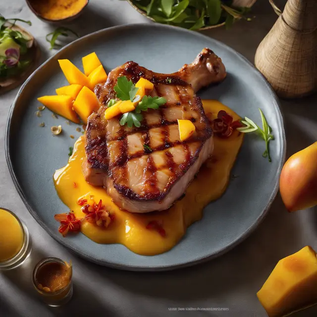 Foto de Pork Chop with Caramelized Mango