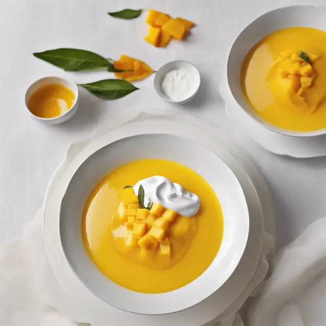 Foto de Frozen Mango Soup with Cardamom