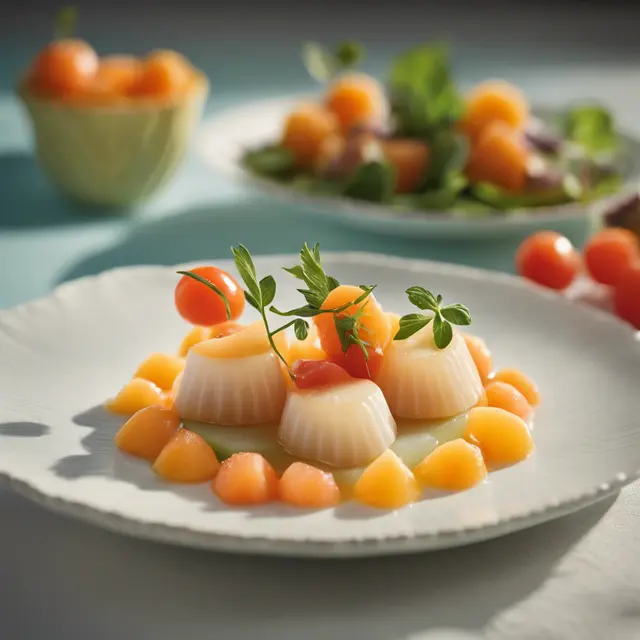 Foto de Scallops with Cantaloupe and Prince Melon