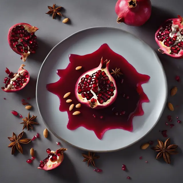 Foto de Pomegranate with star anise and almond