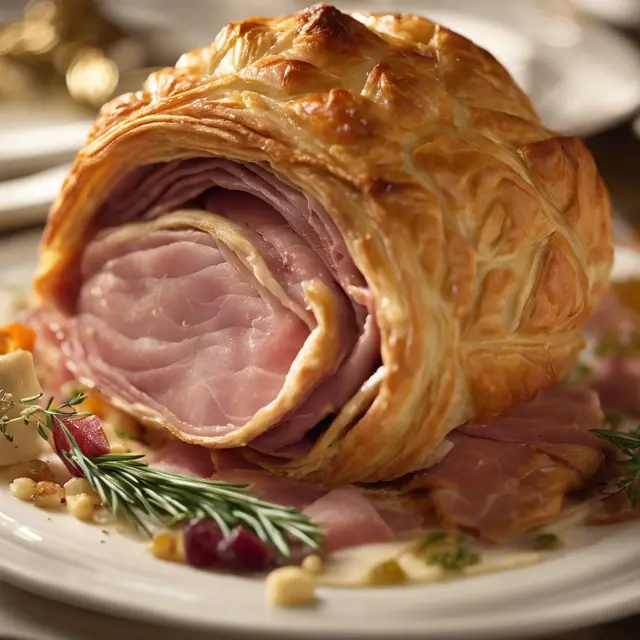 Foto de Roasted Preserved Ham with Puff Pastry