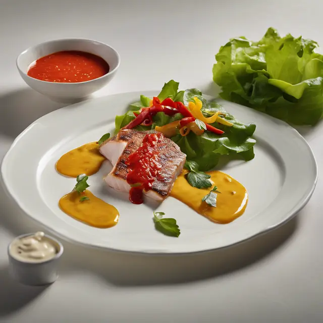 Foto de Brazino Fillet with Two Sauces