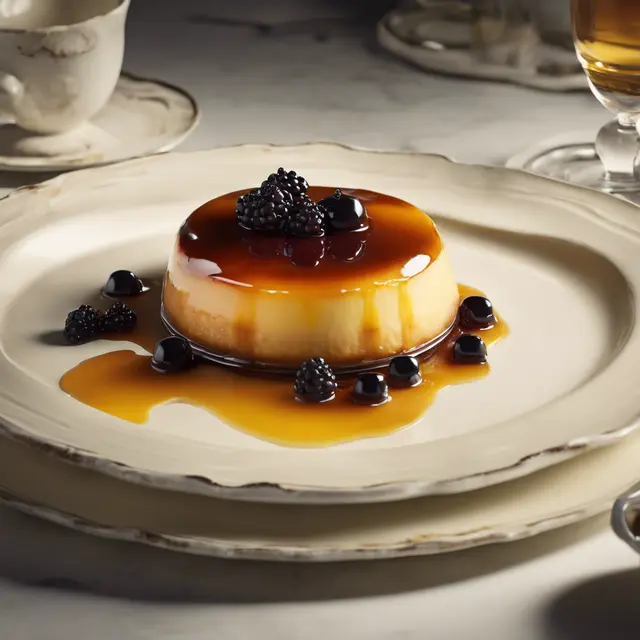 Foto de Rum-Glazed Flan with Currants