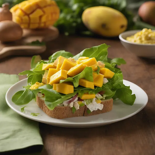 Foto de Mango and Chicken Salad Sandwich