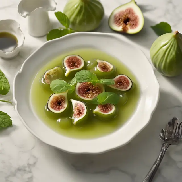 Foto de Green Fig Compote with White Wine Syrup