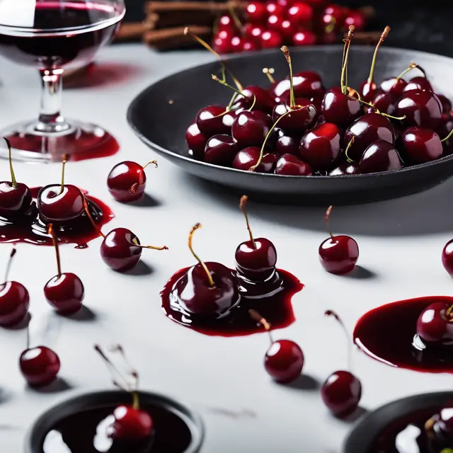 Foto de Red Wine Cherries in Syrup