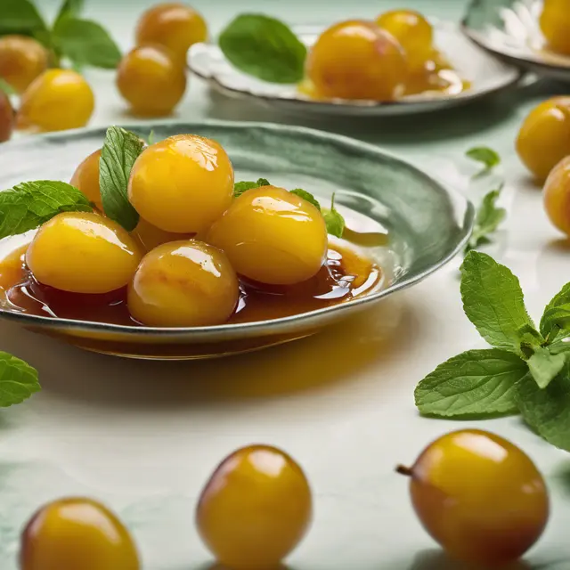 Foto de Yellow Plums in Syrup