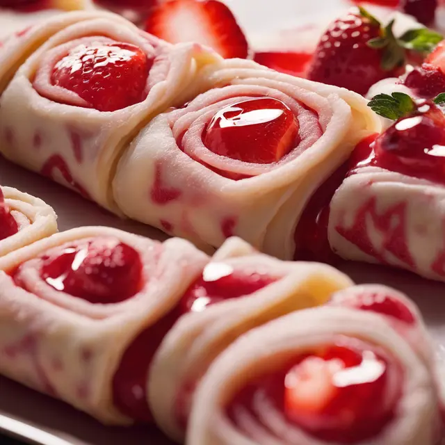 Foto de Strawberry Roll-Ups with Strawberry Gelée