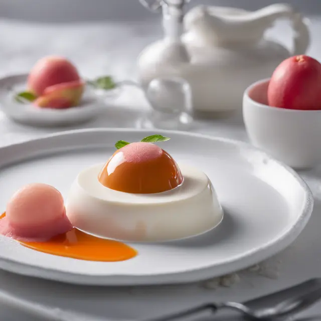 Foto de Goat's Milk Panna Cotta with Guava and Catupiry Sauce