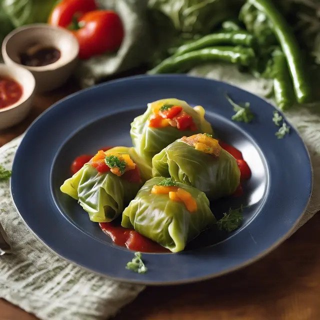 Foto de Cabbage Rolls with Vegetable Medley