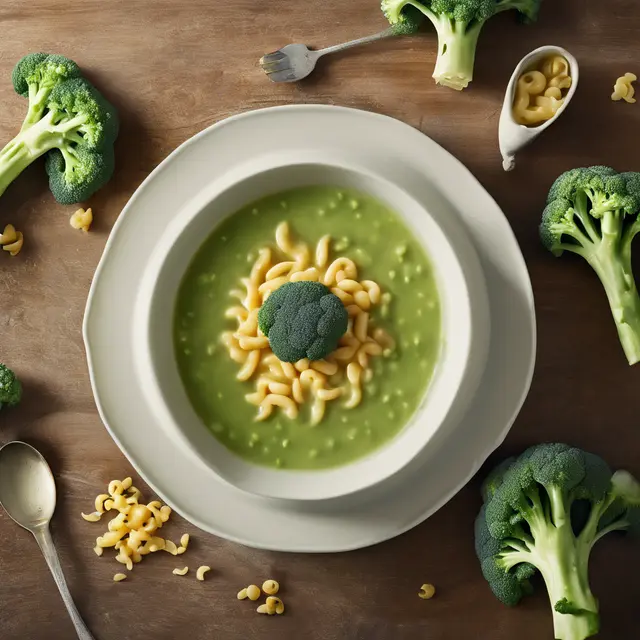 Foto de Flower of Broccoli Soup with Macaroni