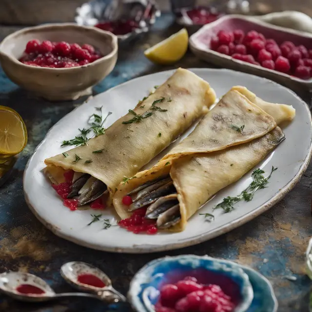 Foto de Sardine Crepes with Azedinha