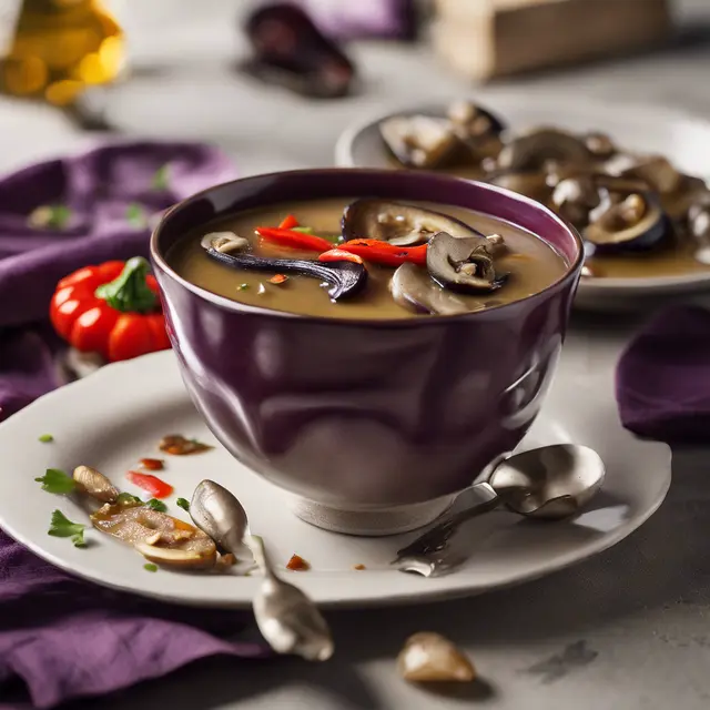 Foto de Aubergine and Mushroom Soup