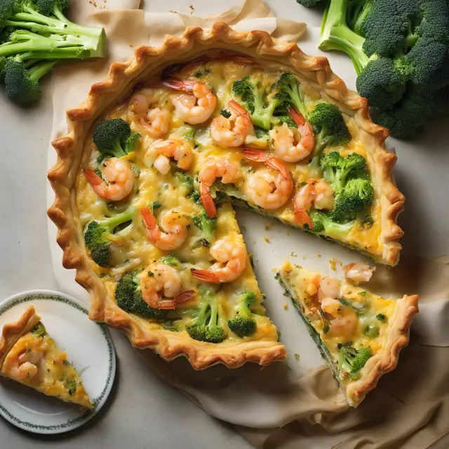 Foto de Shrimp and Broccoli Quiche