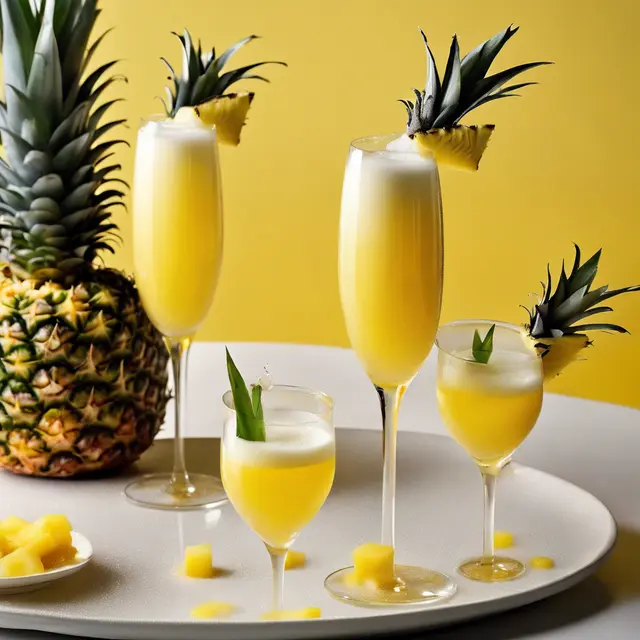 Foto de Pineapple and Champagne Cocktail