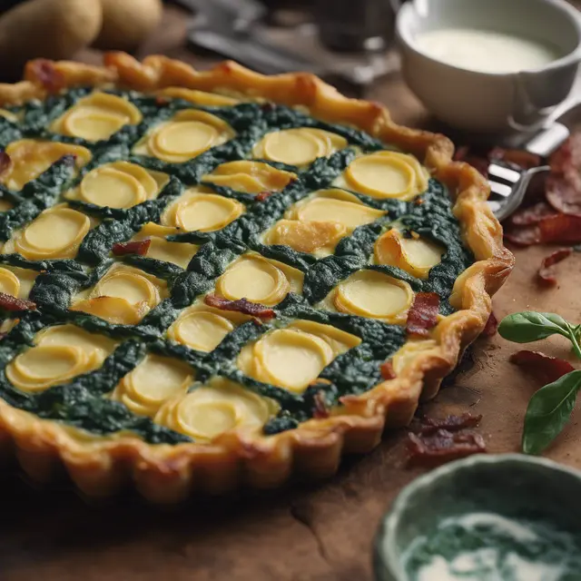 Foto de Spinach and Potato Tart