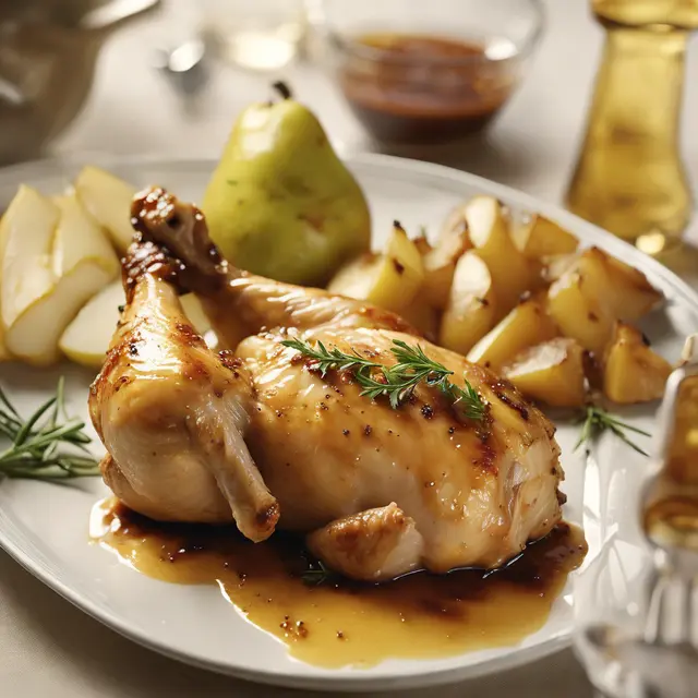 Foto de Roasted Chicken with Pear Sauce