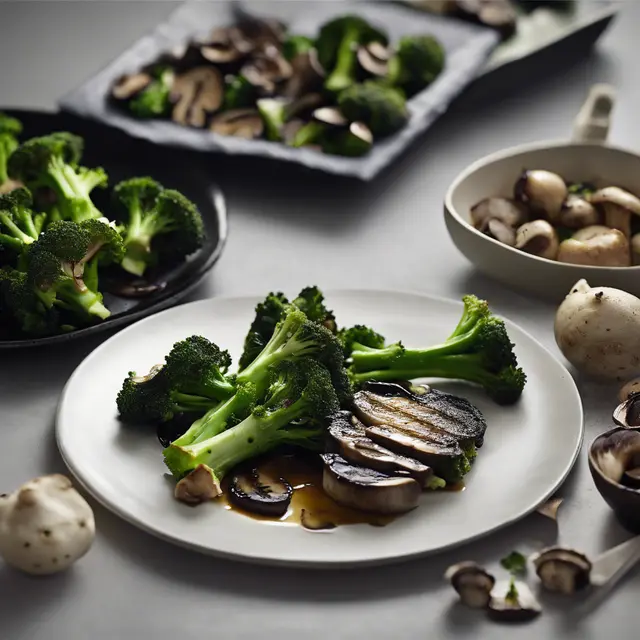 Foto de Grilled Broccolis with Mushrooms