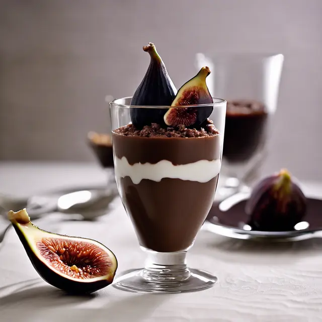 Foto de Chocolate Pudding with Fig Compote