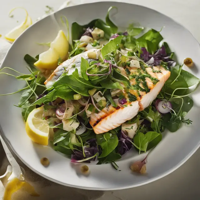 Foto de Grilled Fish Salad with Greens