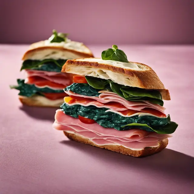 Foto de Colored Ham Sandwiches