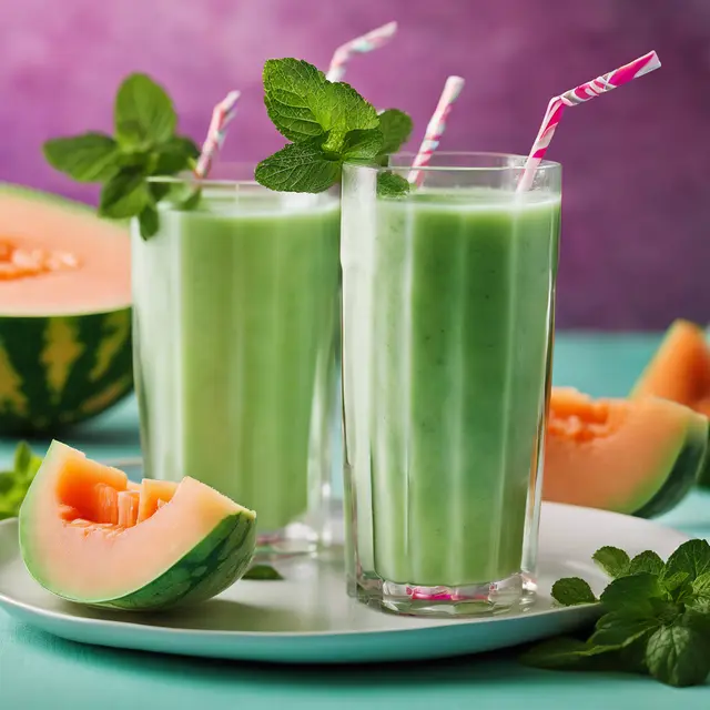 Foto de Sweet Melon Smoothie with Mint