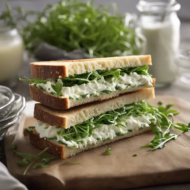 Foto de Cream Cheese and Arugula Sandwich