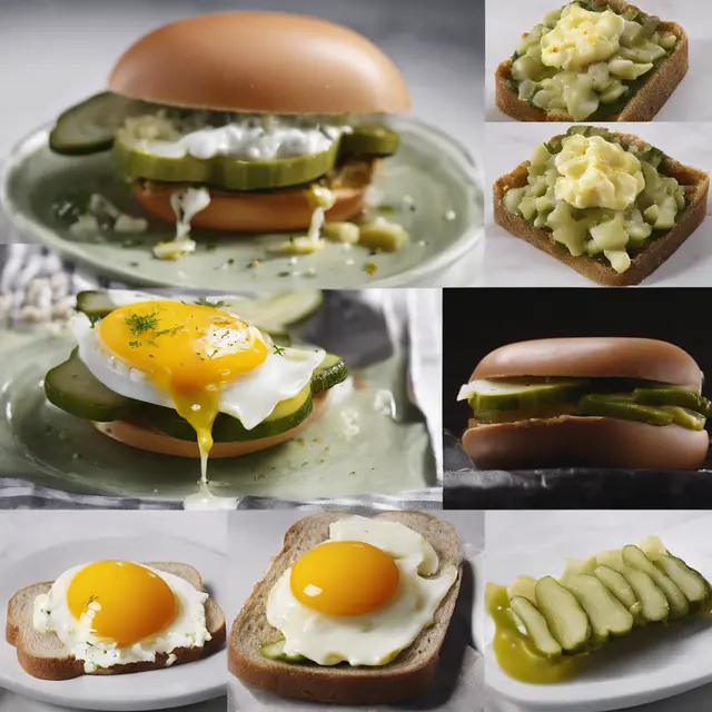 Foto de Egg and Pickle Sandwich