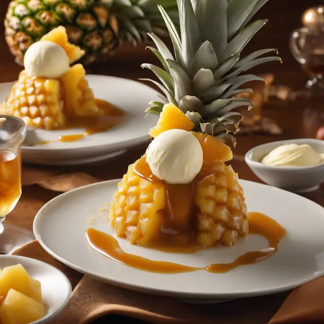 Foto de Pineapple Caramel with Ice Cream