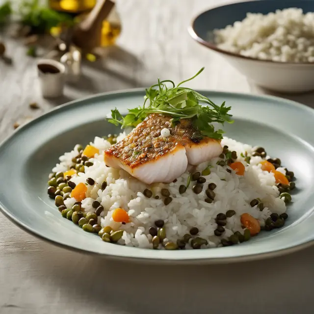 Foto de Cod Salad with Rice and Lentils