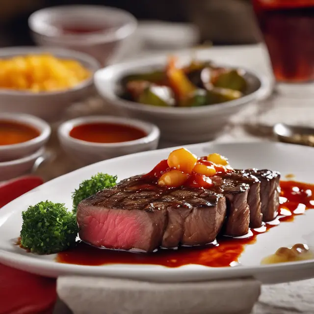 Foto de Picanha Steak with Sweet and Sour Sauce