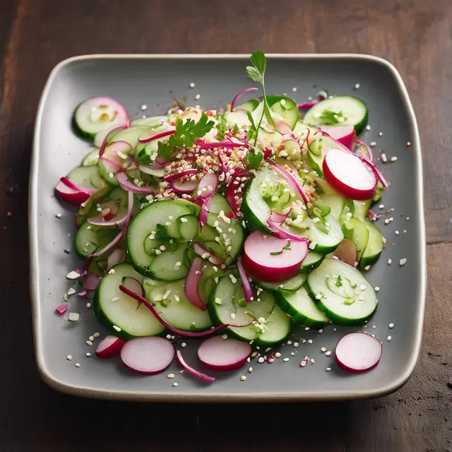 Foto de Cucumber and Radish Salad with Sesame