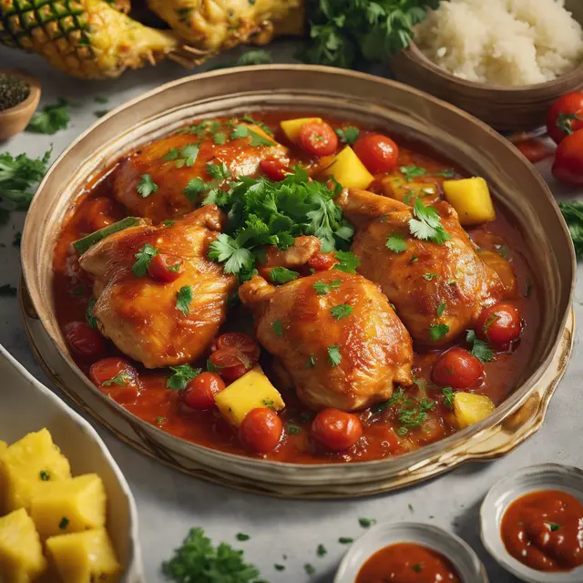 Foto de Chicken Braised with Pineapple