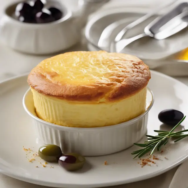 Foto de Creamy Cheese Soufflé with Olives