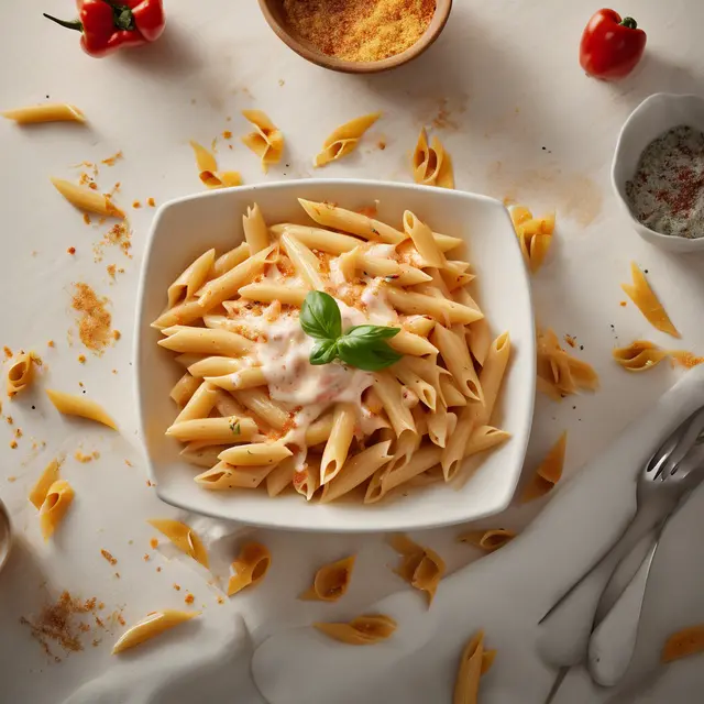 Foto de Penne Pasta with Yogurt and Pepper Sauce