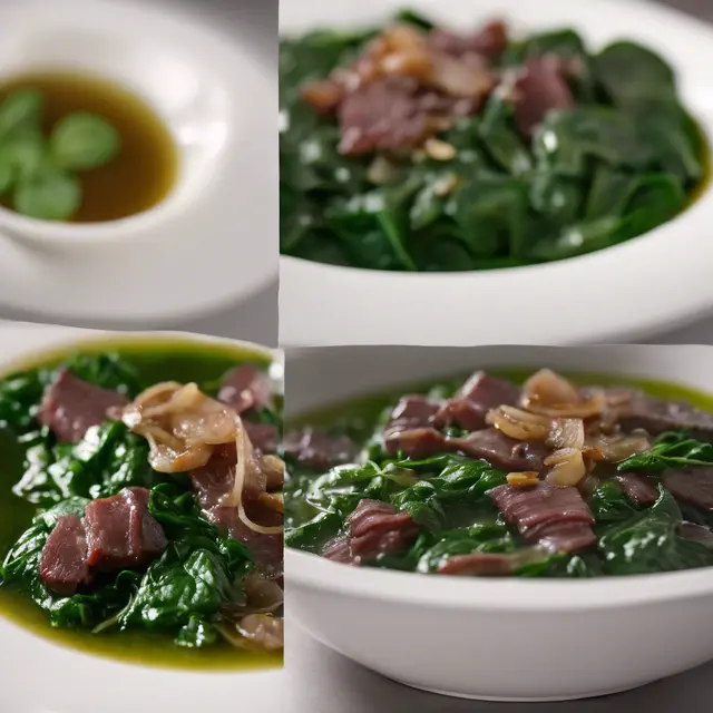 Foto de Spinach Cooked in Beef Broth