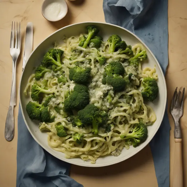 Foto de Talharim with broccoli and gorgonzola